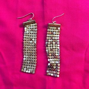 2 pair silver earrings